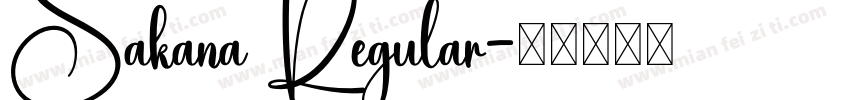 Sakana Regular字体转换